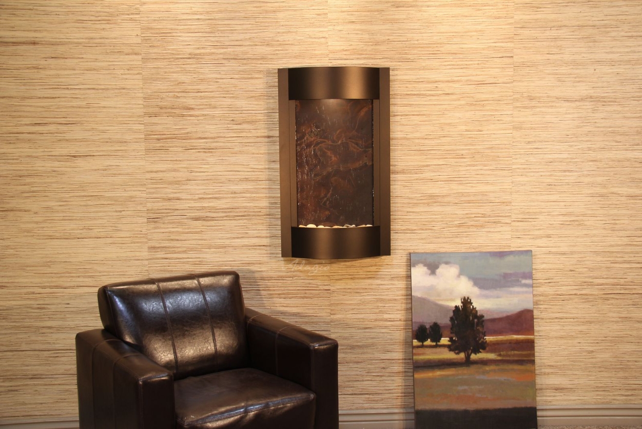 Serene Waters - Antique Bronze Multi Color Featherstone Water Fountain  