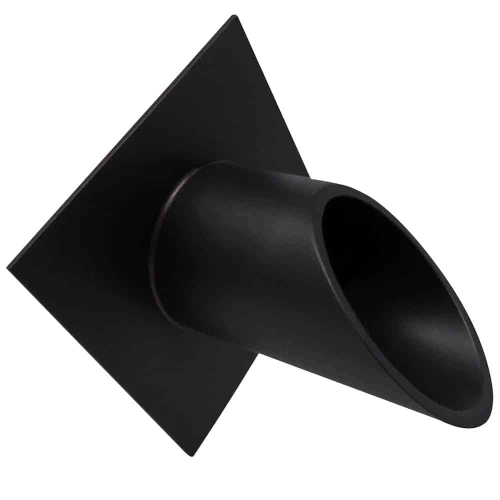 Deco Wall Water Fountain Scupper w/Diamond Backplate – 2.5″