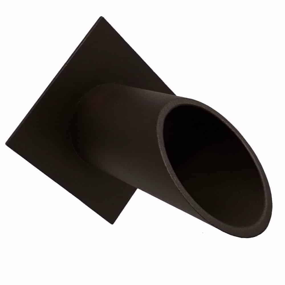 Deco Wall Water Fountain Scupper w/Diamond Backplate – 2″