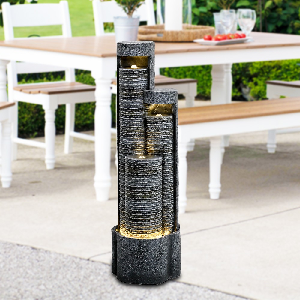 Burkeville Resin Outdoor Fountain With Light