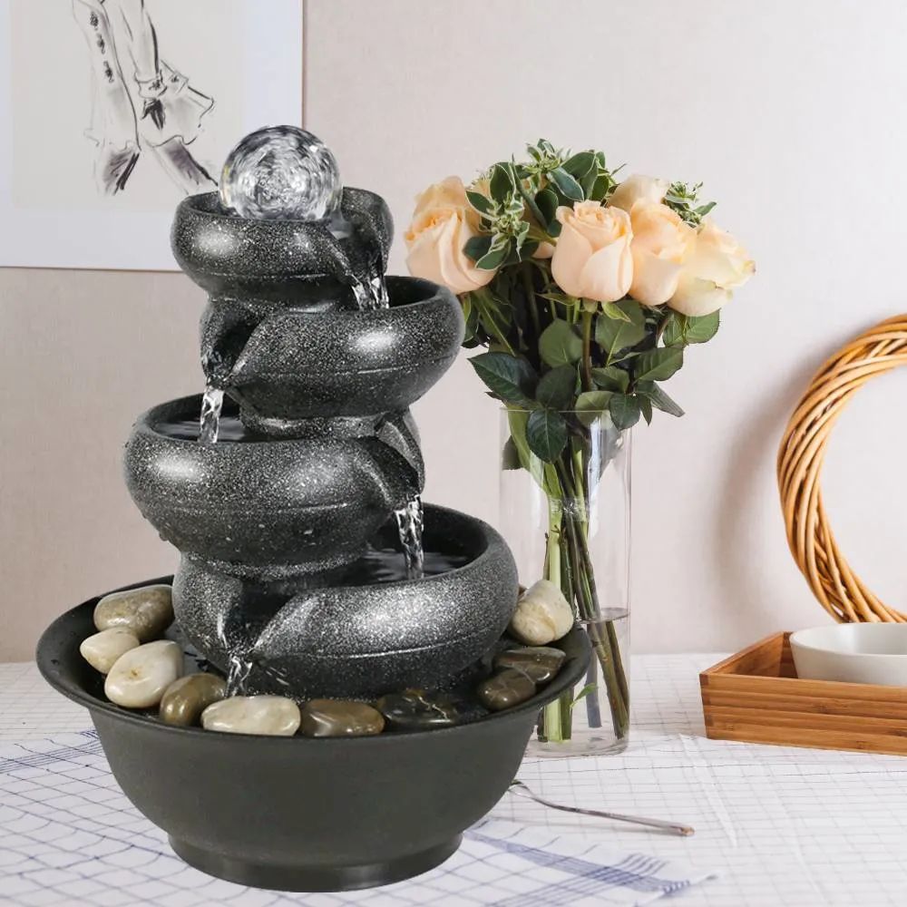 Relaxation Tabletop Water Fountain with a Ball