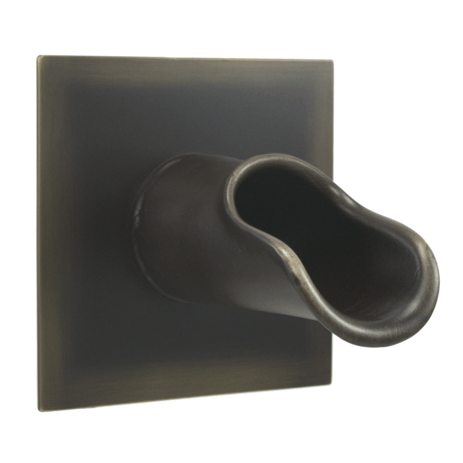 Roman Water Fountain Scupper W/ Square Backplate