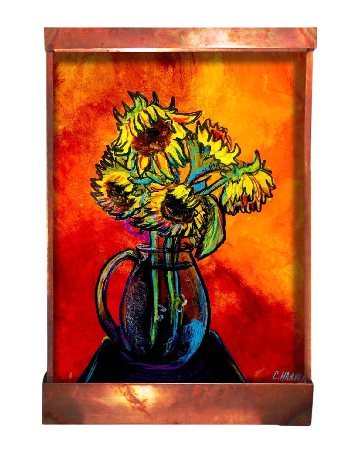 Sunflowers in a Vase Wall Fountain Sunflowers in a Vase Wall Fountain