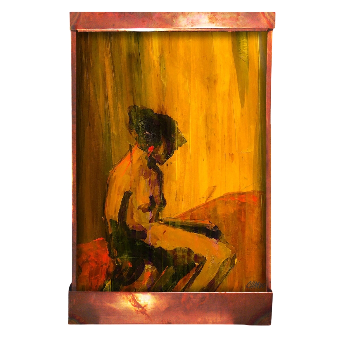 The Yellow Curtain Wall Fountain The Yellow Curtain Wall Fountain