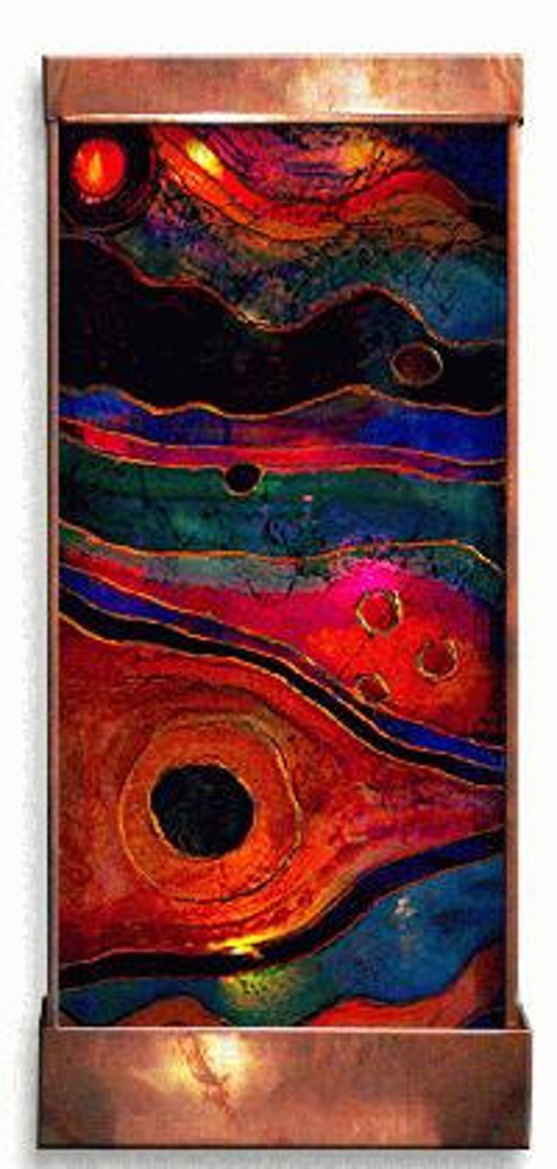 Stained Landscape Wall Fountain Stained Landscape Wall Fountain