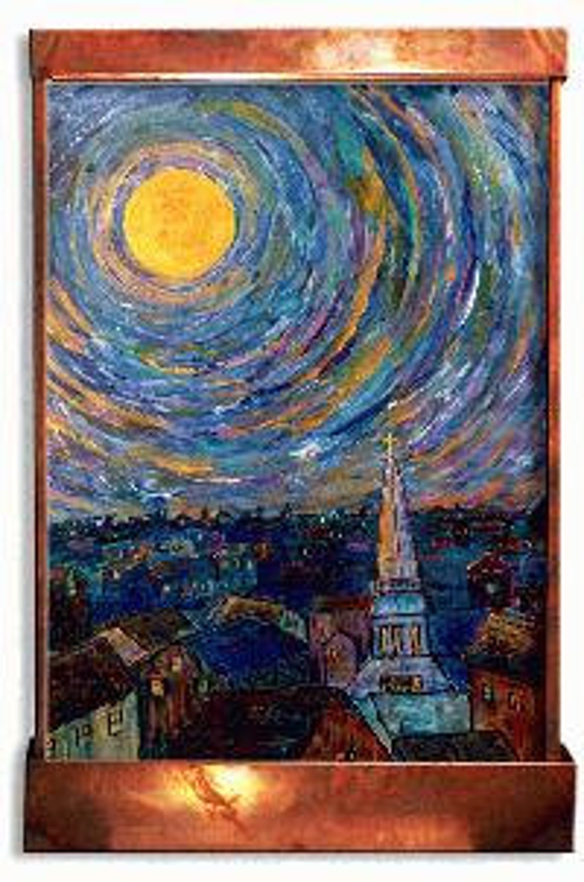 Rooftops, Impressionist Wall Fountain Rooftops, Impressionist Wall Fountain