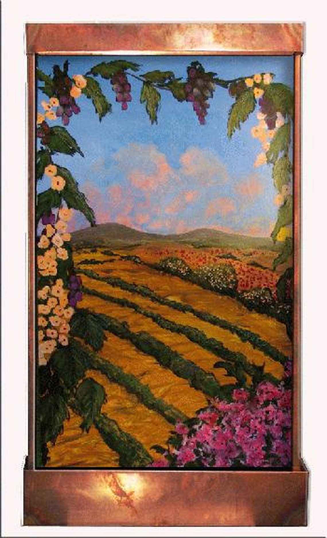 Vineyard in June Wall Fountain Vineyard in June Wall Fountain