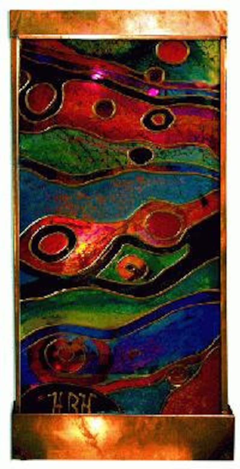 Stained Galaxy X, Wall Fountain Stained Galaxy X, Wall Fountain