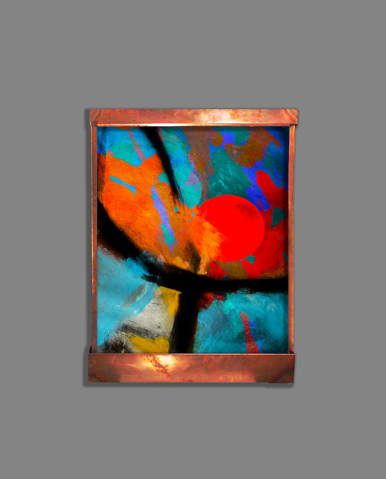 Crimson Moon Wall Fountain