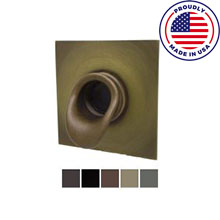 Short Water Fountain Scupper w/ Square Back Plate