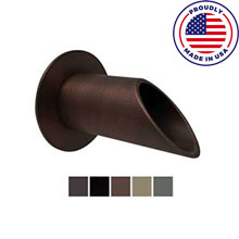 Deco Wall Water Fountain Scupper w/Round Backplate – 2″