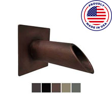 Deco Wall Water Fountain Scupper w/Square Backplate – 1.5″